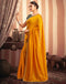 Sudathi Turmeric Yellow Stone Work Embellished Silk Saree