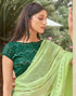 Sudathi Light Green Stone Work Embellished Silk Saree