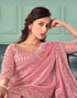 Sudathi Rose Pink Embroidery Silk Saree