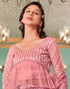 Sudathi Rose Pink Embroidery Silk Saree