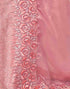 Sudathi Rose Pink Embroidery Silk Saree