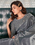 Sudathi Grey Sequence Embroidery Silk Saree