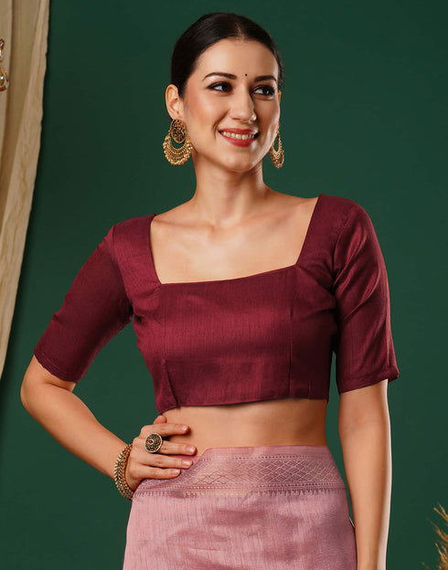 Sudathi Rose Pink Sequence Silk Saree