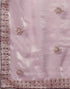 Sudathi Light Purple Embroidery Silk Saree