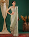 Sudathi Light Pista Green Embroidery Net Saree