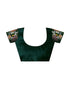 Sudathi Dark Green Embroidery Satin Saree