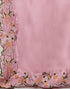 Sudathi Rose Pink Embroidery Satin Saree