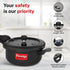 Prestige Svachh Hard Anodised Spillage Control Pressure Cooker 3.5 L Black