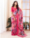 Sudathi Rose Pink Geometric Printed Georgette Saree