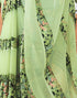 Sudathi Light Green Printed Georgette Saree