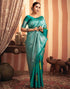 Sudathi Teal Green Woven Banarasi Silk Saree