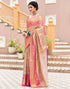 Sudathi Rani Pink Woven Kanjivaram Silk Saree