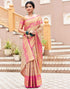 Sudathi Rani Pink Woven Kanjivaram Silk Saree