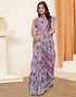 Sudathi Multicoloured Zari Printed Linen Saree