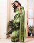 Sudathi Pista Green Printed Georgette Saree