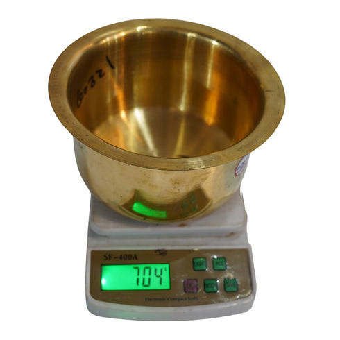 Brass Hammered Patela/Bhagona for Home Decor | Pack of 1