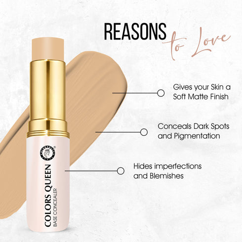 Colors Queen Perfect Oil Free Base Concealer | 8 Gram