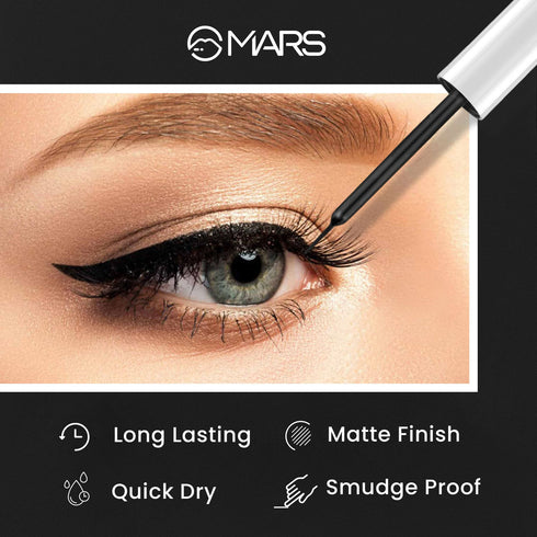 Mars Black Liquid Eyeliner | Free Flow Eyeliner