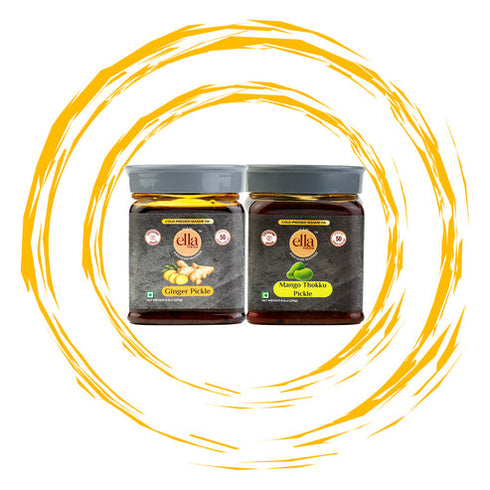 Ella Foods Ginger & Mango Pickle - (250g Each)