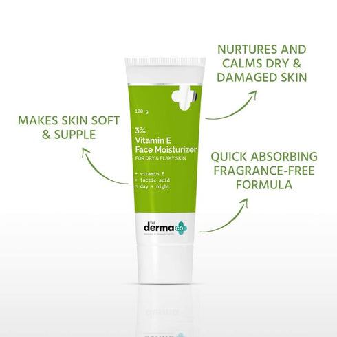 The Derma co 3% Vitamin E Face Moisturizer With Vitamin E & Lactic Acid