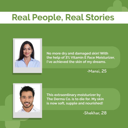 The Derma co 3% Vitamin E Face Moisturizer With Vitamin E & Lactic Acid
