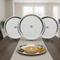 Vinod Stainless Steel New Tat Dinner Plate Set of 4 28.5 cm Highest Grade Stainless Steel Mirror Finish and Rust Free