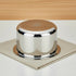 Vinod Doniv Titanium Triply Stainless Steel Tope with Cover 18 cms 3000 ml Capacity Induction Friendly