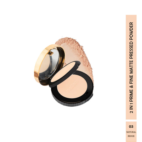 Maliao Oil Control 2|in|1 Prime & Fine Matte Pressed Powder