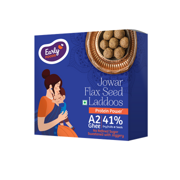Early Foods Jowar Flax Seeds A2 Ghee Laddoos