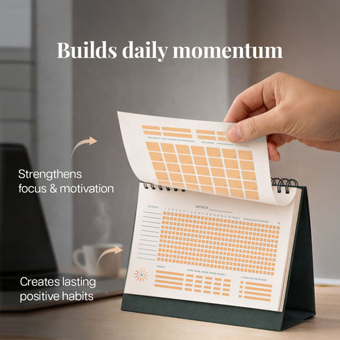 Wiselife Mindful Living Combo | Affirmation Calendar & Habit Tracker