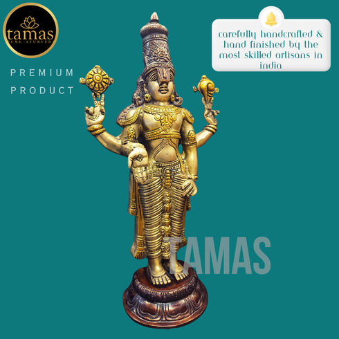 Tamas Brass Tirupati Bala Ji Statue