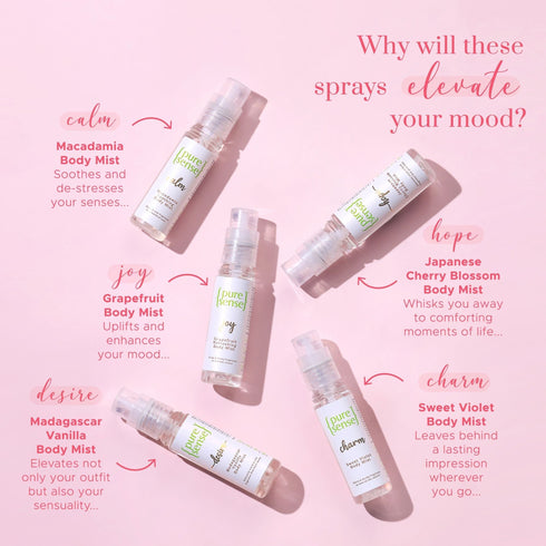 PureSense Mist Mini | Pack of 5 Body Mists