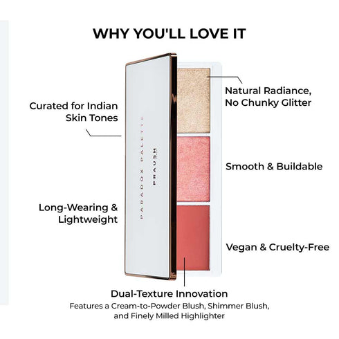 Praush Paradox Blush and Highlighter Palette