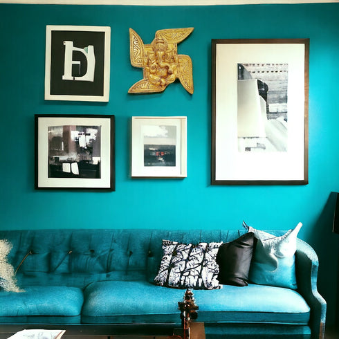 Tamas Brass Swastik Ganesha Wall Hanging Height: 7 inches