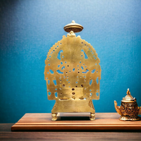 Tamas Lord Ganesh with Frame Brass Statue/Idol | Free Luxury Gift box