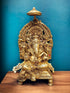 Tamas Lord Ganesh with Frame Brass Statue/Idol | Free Luxury Gift box