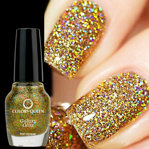 Colors Queen Galaxy Glitz Nail Paint | 17ml