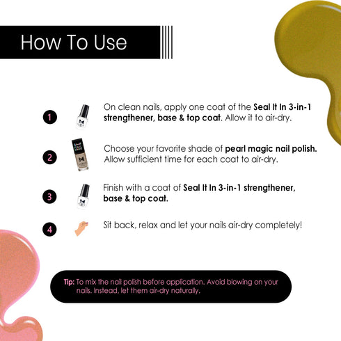 Moraze Cosmetic Aphrodite Pearl magic Nail paints
