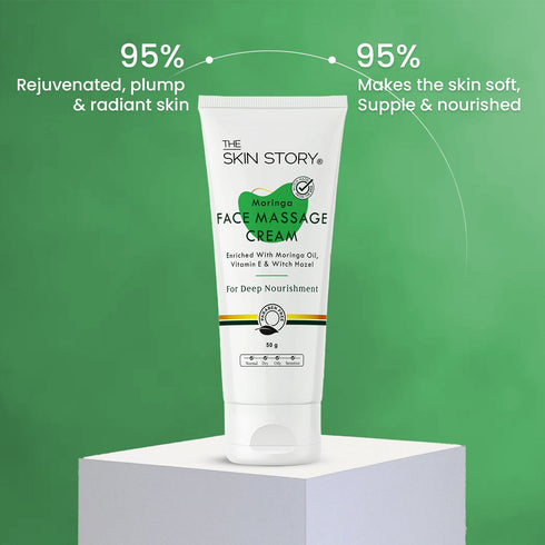 The Skin Story Detox & Glow Moringa Face Massage Cream