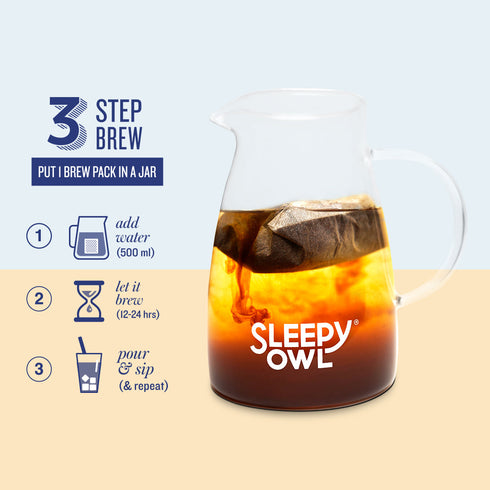 Sleepy Owl Coffee Cold Brew Packs / Hazelnut