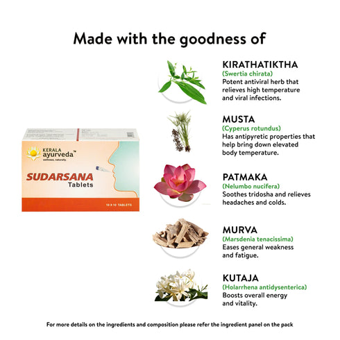 Kerala Ayurveda Sudarsana Tablet