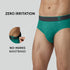 XYXX Traq Silver Cotton Briefs Aqua Green