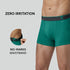 XYXX Traq Silver Cotton Trunks Aqua Green