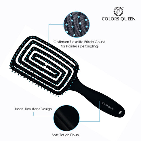 Colors Queen Rectangular Hair Brush | 1 PC