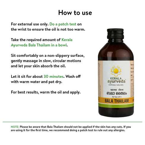 Kerala Ayurveda Bala Thailam Oil