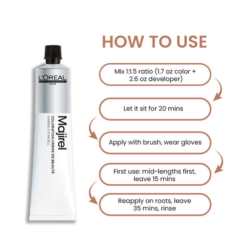 L'Oreal Professionnel Majirel Cool Cover 6.8 Dark Blonde With Mocha Permanent Hair Colour 50ml