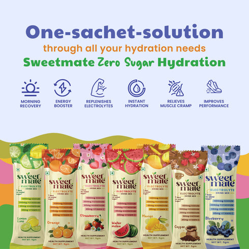 Sweetmate Electrolyte Drink Mix- Blueberry Flavor