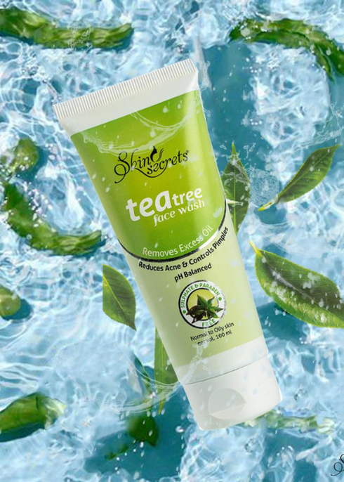 Skin Secrets Tea Tree Face Wash with Tea Tree Oil for Pimple Free Skin