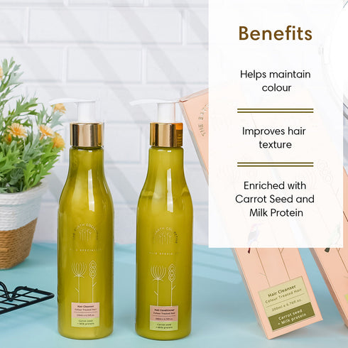Theearthcollective in Combo Colour Treated Hair Hair Cleanser & Conditioner Pack