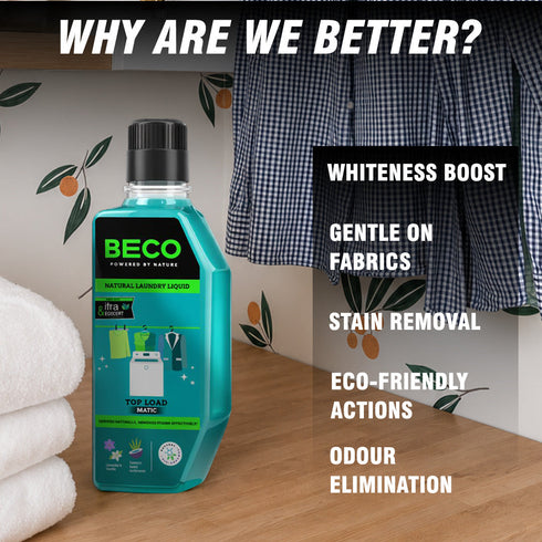 BECO Natural Laundry Shampoo Top Load 4 Ltr Refill
